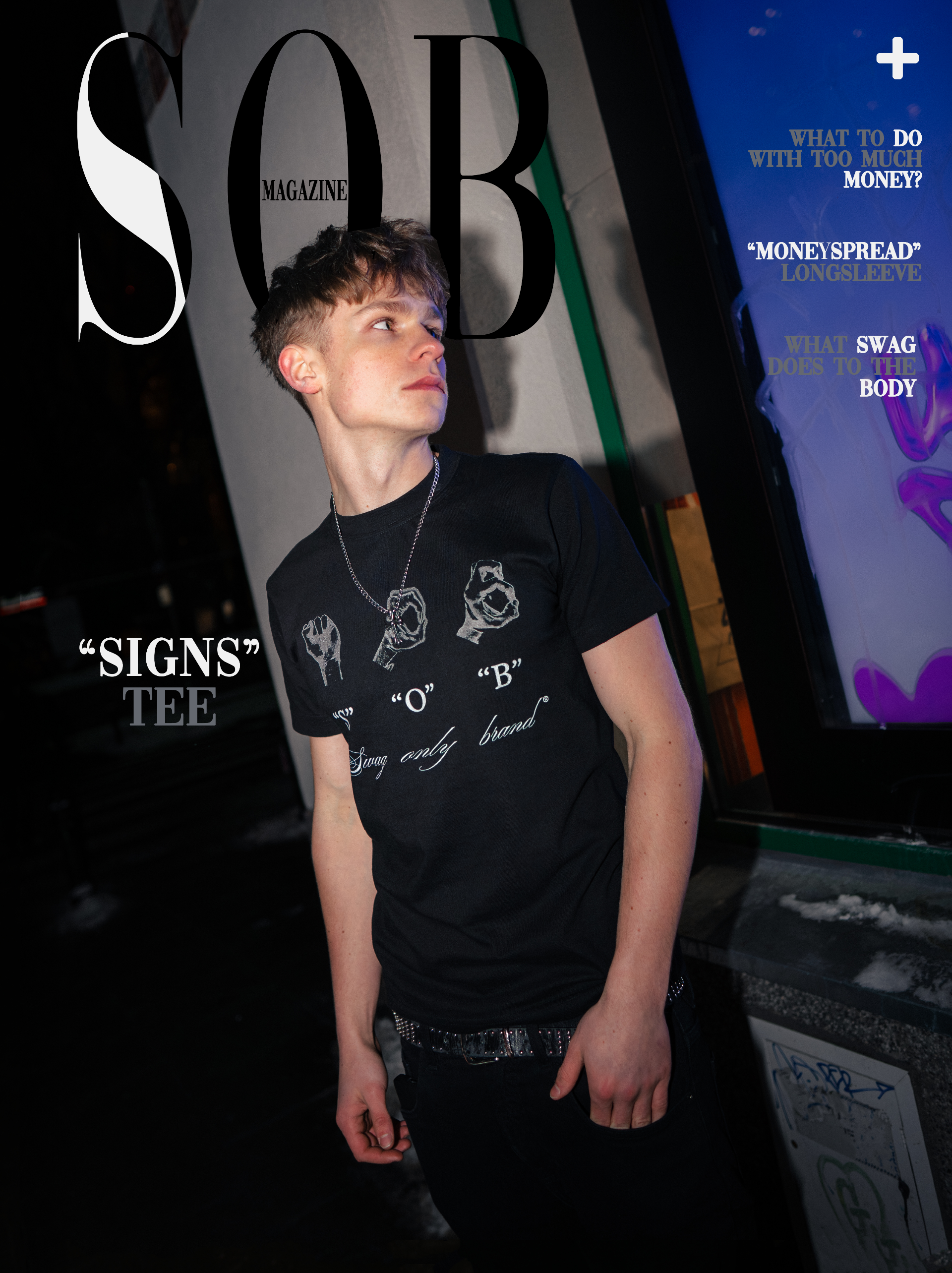 "SIGNS" SLIM TEE
